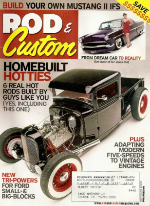 ROD & CUSTOM 2006 OCT - 3X2's FOR FORDS, MUSTANG II CROSSMEMBER INSTALL 